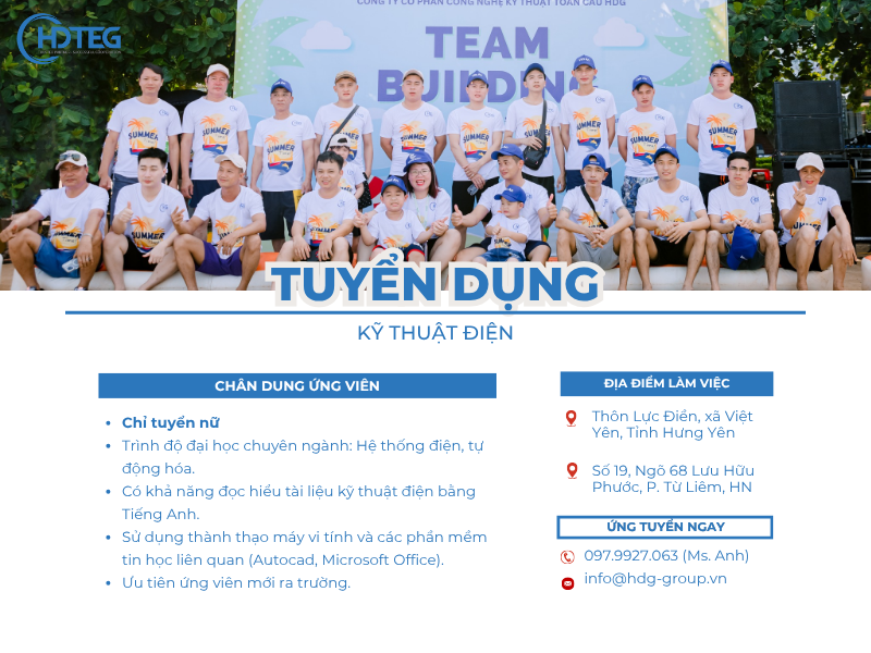 Tuyển dụng Kỹ thuật điện